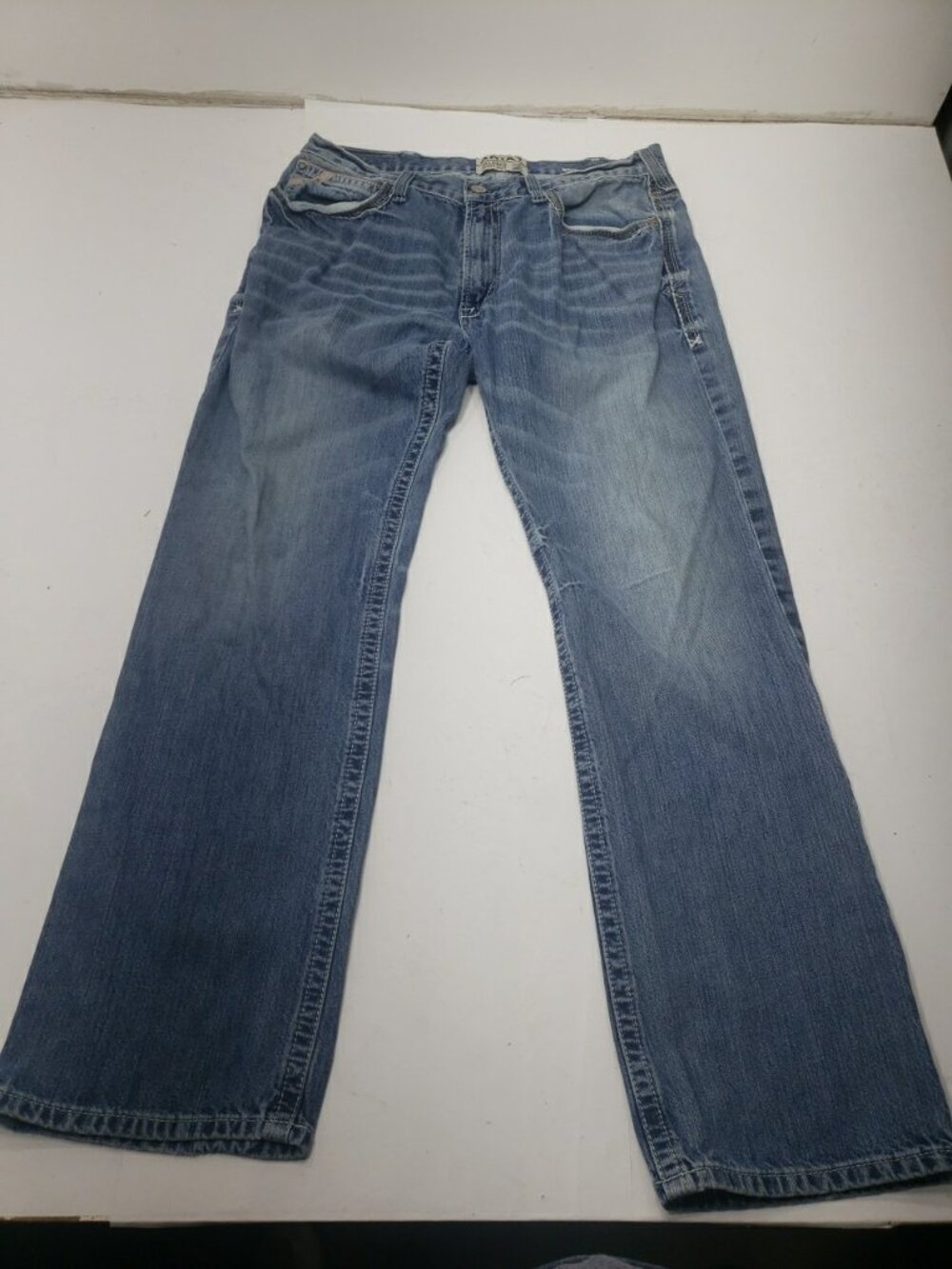 Ariat M4 Mens Jeans 36x34 Relaxed Boot Cut Blue Denim Western Cowboy Pants